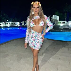 Floral Multi-Color Women's dress